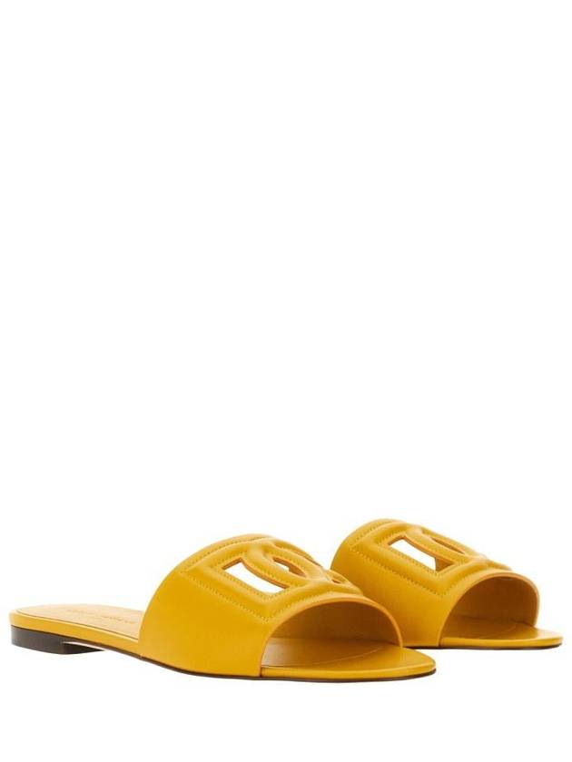 embossed logo slippers yellow - DOLCE&GABBANA - BALAAN 3