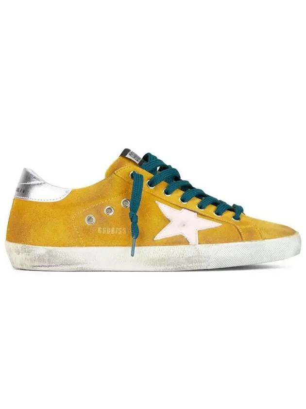 Superstar Suede Silver Tab Low Top Sneakers Orange - GOLDEN GOOSE - BALAAN 2