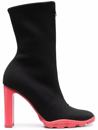 Women's Slim Tread Middle Boots Black - ALEXANDER MCQUEEN - BALAAN 2