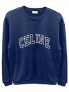 College Logo Sweatshirt Navy - CELINE - BALAAN 2