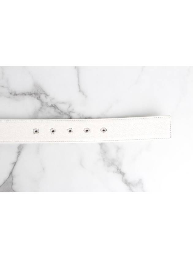 CD logo oblique white men s belt - DIOR - BALAAN 5