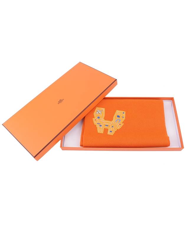 Space University Cashmere Muffler Orange - HERMES - BALAAN 3