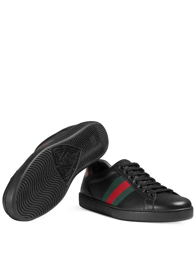 Ace Low Top Sneakers Black - GUCCI - BALAAN 6