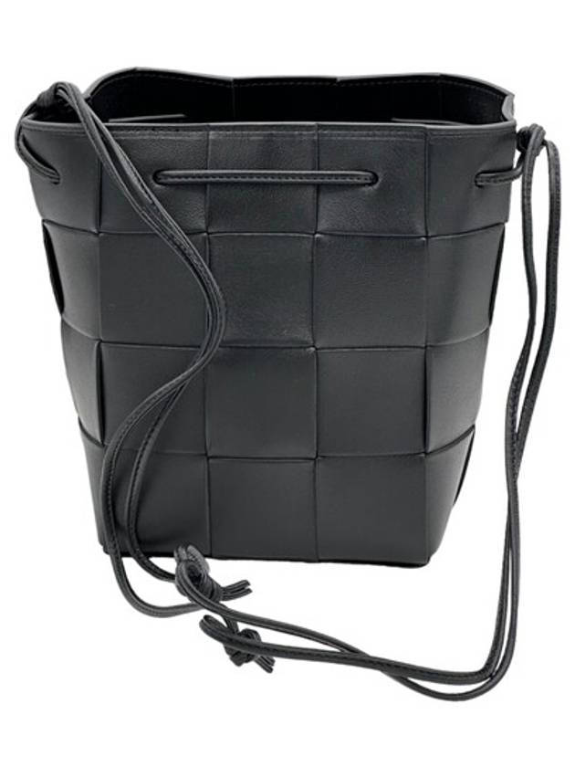 Intrecciato Cassette Small Bucket Bag Black - BOTTEGA VENETA - BALAAN 8