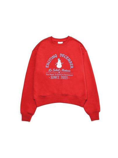 Exciting Snow Man Sweatshirt Red - LE SOLEIL MATINEE - BALAAN 2