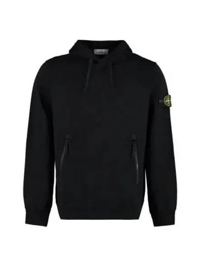 Cotton Waffen Patch Hoodie Navy - STONE ISLAND - BALAAN 2