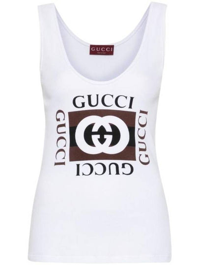 Logo Sleeveless White - GUCCI - BALAAN 2