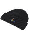 ORB Logo Sporty Beanie Black - VIVIENNE WESTWOOD - BALAAN 2