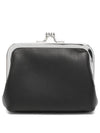 Nappa Leather ORB Logo Coin Purse Black - VIVIENNE WESTWOOD - BALAAN 3