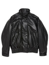 Leather Jacket AC A90600 BLACK10367 Black - ACNE STUDIOS - BALAAN 1