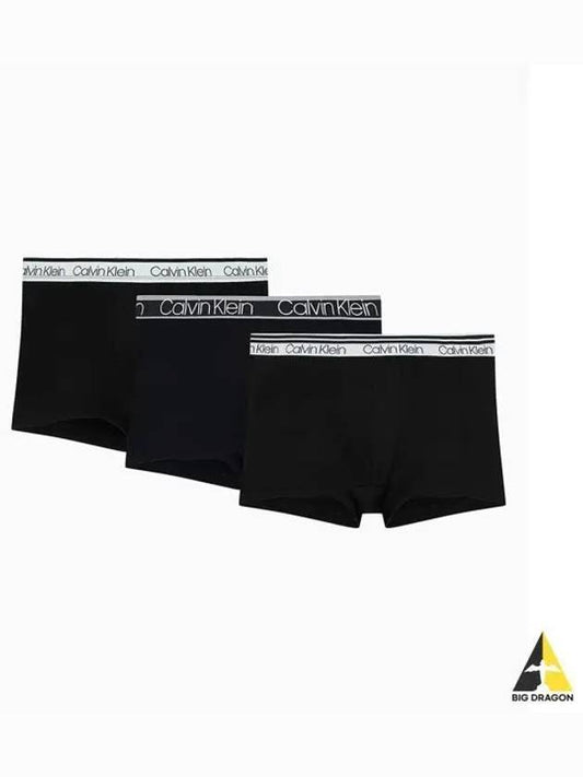 UNDERWEAR Men s Waistband Cotton Stretch Variety 3PK Trunk NP2312OUB1 - CALVIN KLEIN - BALAAN 1