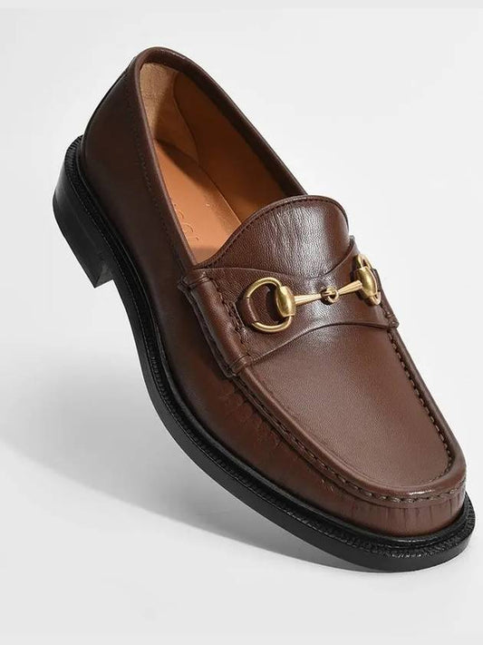 723562 Horsebit Loafer Brown - GUCCI - BALAAN 1