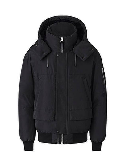 Viggo Classic Hooded Down Bomber Jacket Black - MACKAGE - BALAAN 2