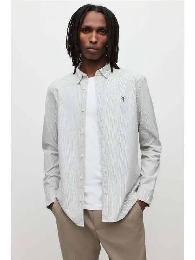 Flavin Shirt MS126X 699 Light Gray - ALLSAINTS - BALAAN 1