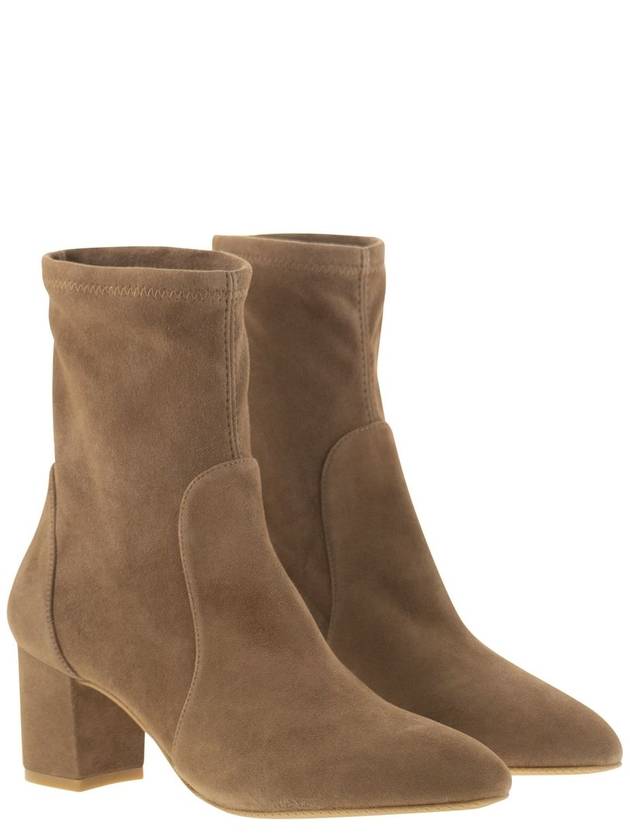 YULIANA 60 - Suede Leather ankle boot - STUART WEITZMAN - BALAAN 4