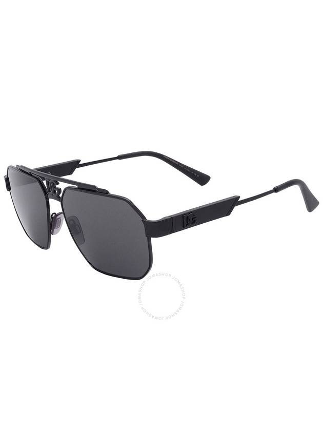 Dolce and Gabbana Dark Grey Navigator Men's Sunglasses DG2294 01/87 59 - DOLCE&GABBANA - BALAAN 3