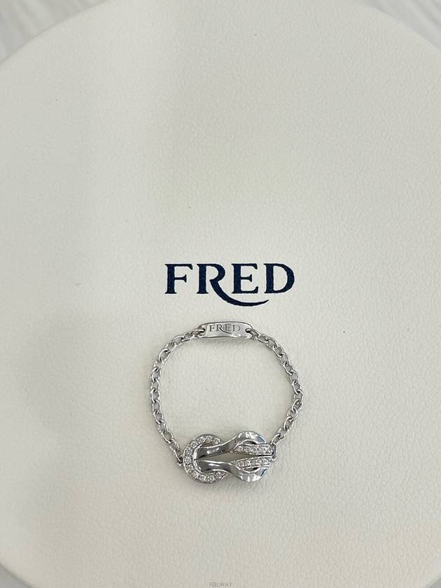 Chance Infini Chain Ring White Gold A - FRED - BALAAN 8