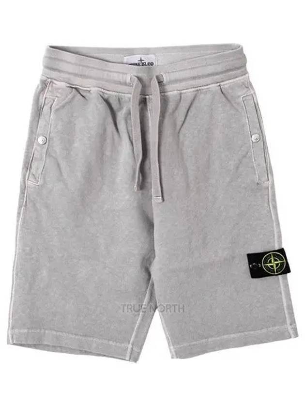 Wappen Patch Old Regular Fit Shorts Grey - STONE ISLAND - BALAAN 2