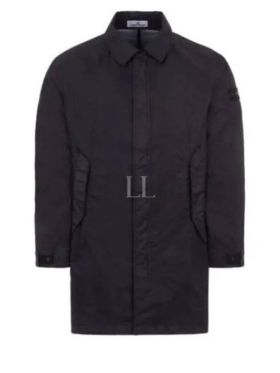 Membrana Compass Patch Trench Coat Navy - STONE ISLAND - BALAAN 2