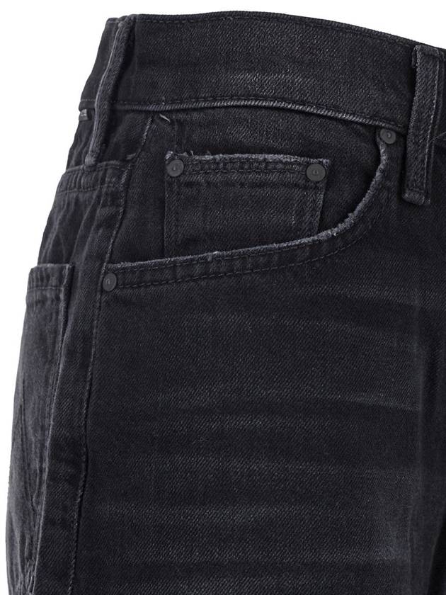 'The Spinner' Black Five-Pocket Jeans With High Waist In Cotton Woman - MOTHER - BALAAN 2