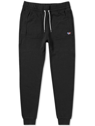 Men's Tricolor Fox Patch Track Pants Black - MAISON KITSUNE - BALAAN 2