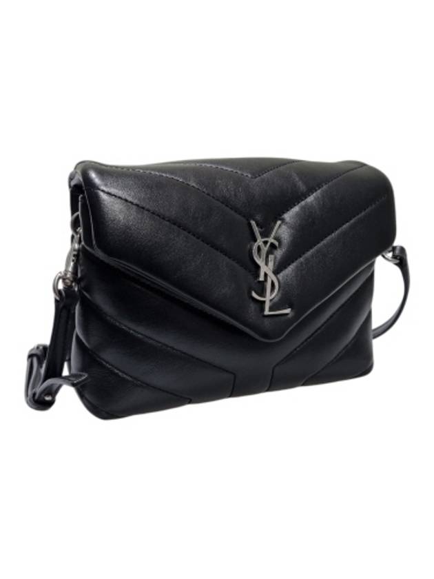 467072 Black leather silver Lulu Toy cross bag - SAINT LAURENT - BALAAN 2