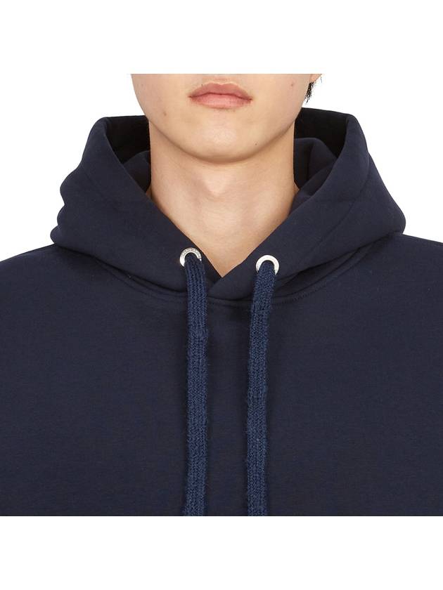 Label Hoodie Navy - AMI - BALAAN 7