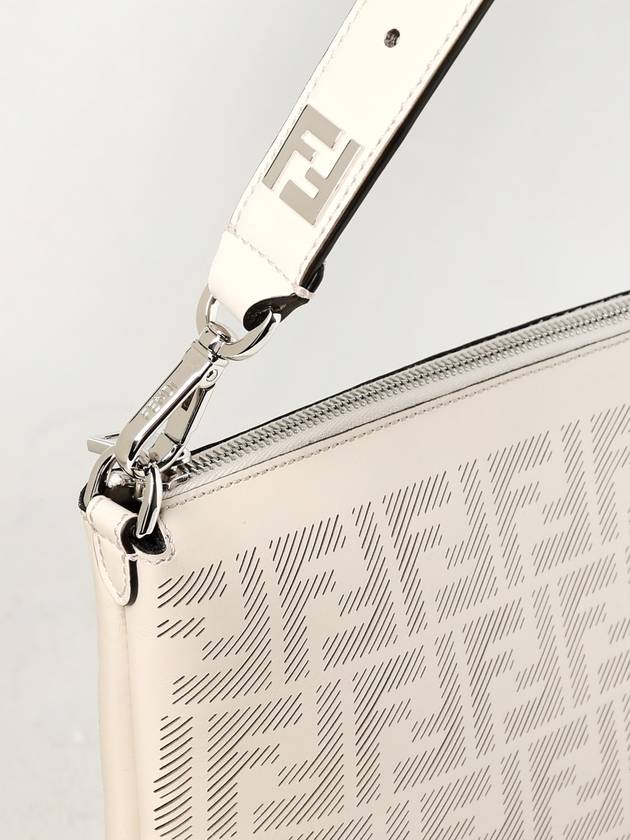 After FF Leather Shoulder Bag White - FENDI - BALAAN 5