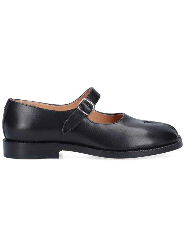 Women's Tabi Calfskin Mary Jane Flat Shoes Black - MAISON MARGIELA - BALAAN 2