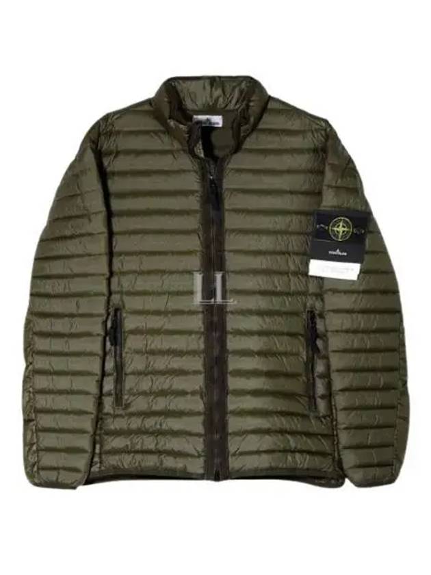 Men's Wappen Patch Padded Jacket Khaki - STONE ISLAND - BALAAN 2