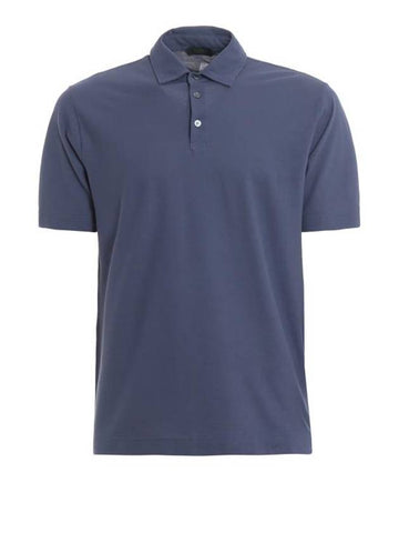 Polo T shirt 811818Z0380Z0908 Blue - ZANONE - BALAAN 1