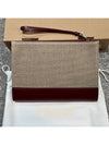 Sense Zipper Clutch Bag Beige Red - CHLOE - BALAAN 5