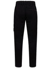 Cotton Canvas Straight Pants Black - STONE ISLAND - BALAAN 4