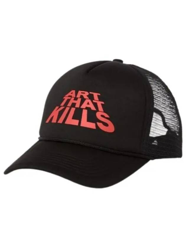 ATKS 9100 BLCK ATK Stack Logo Trucker Cap - GALLERY DEPT. - BALAAN 1