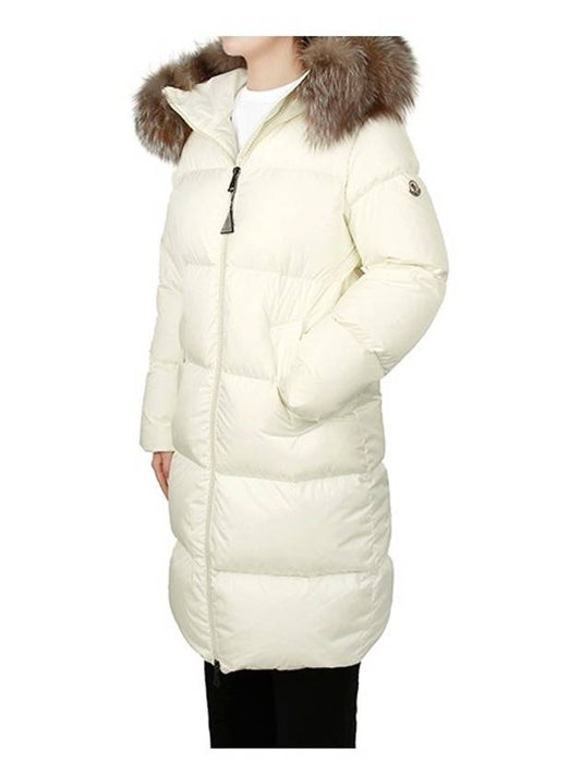 Marrionnier Long Down Padded Jacket Silk White - MONCLER - BALAAN 2