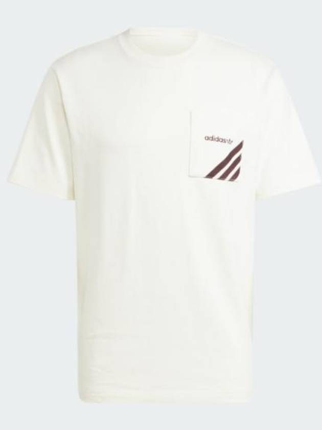 Pocket Short Slevee T Shirt White - ADIDAS - BALAAN 2