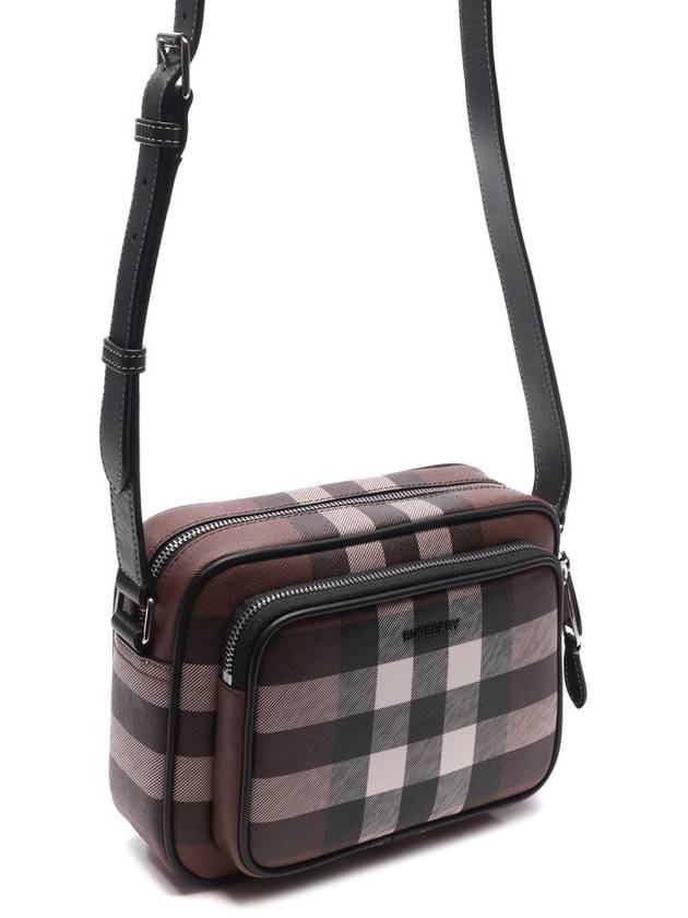 Men's Check Logo Messenger Cross Bag Brown - BURBERRY - BALAAN 4