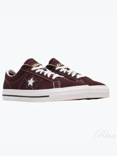 Cons One Star Pro Suede Low Top Sneakers Blood Stone - CONVERSE - BALAAN 2