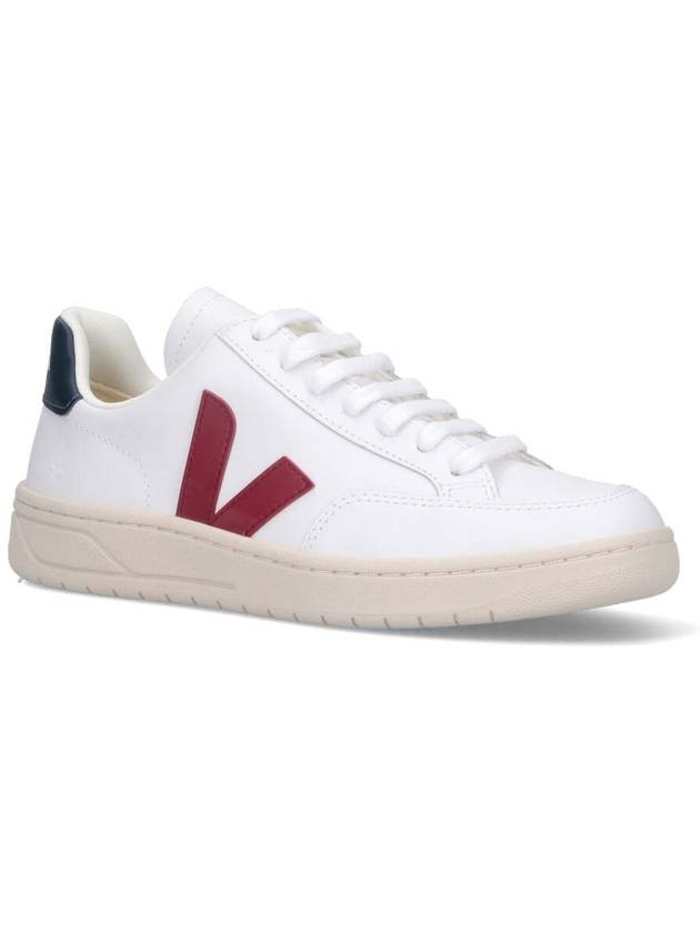 V 12 Red Logo Low Top Sneakers White - VEJA - BALAAN 3