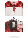 Red Ghost Wings Printing Crew Neck Sweatshirt White - MARCELO BURLON - BALAAN 7