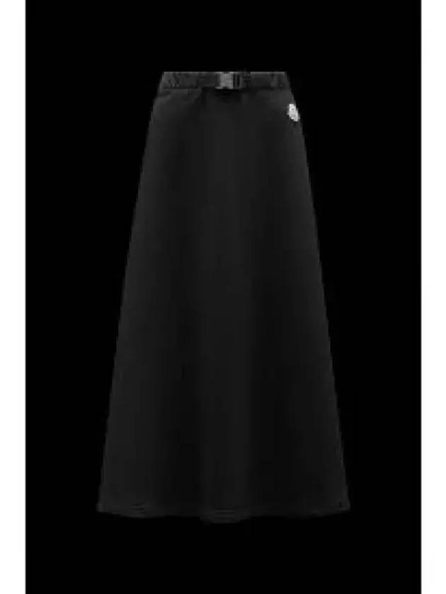 Long Skirt Black 8H00006 809LC 999 1231335 - MONCLER - BALAAN 1