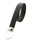 Man's Classic Reversible Leather Belt Black Brown - MONTBLANC - BALAAN 5