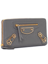 Metallic Edge Continental Long Wallet 390187 AQ40G 1320 Gray Gold - BALENCIAGA - BALAAN 2