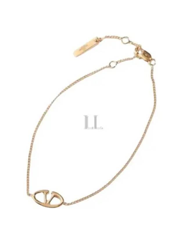 V Logo Men Chain Bracelet J0R93MET CS4 - VALENTINO - BALAAN 1