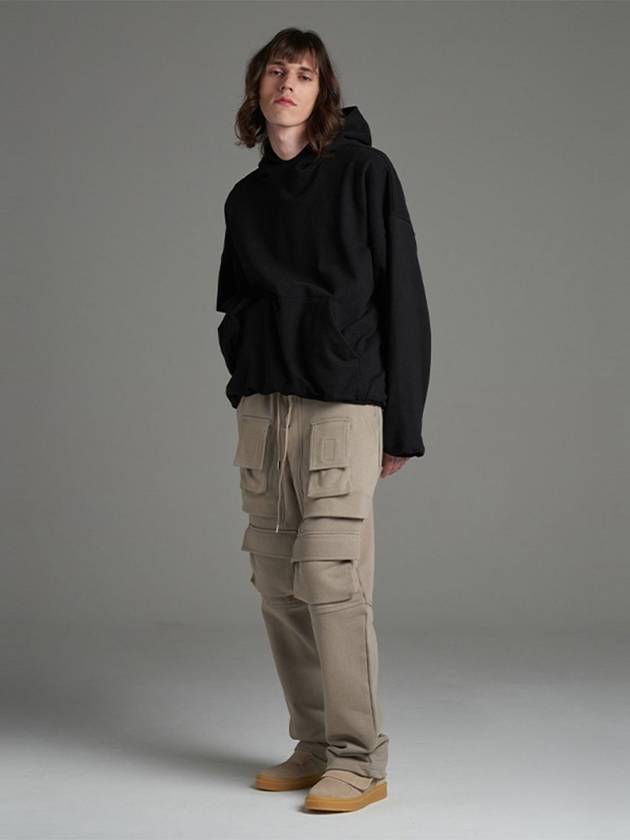 Salon de Key Unisex Flap Cargo Sweatpants Gracie Beige SDKIIOR240903PT004 - SALONDEKII ORIGIN - BALAAN 8