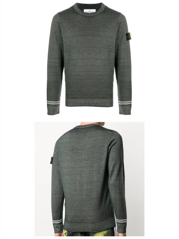 Fast Dye Airbrush Crewneck Knit Top Grey - STONE ISLAND - BALAAN 5