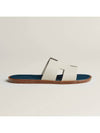 Hermes Izmir Sandal Epsom Blanc De Paris Bleu Celeste - HERMES - BALAAN 4