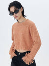 RIBBED KNIT FRINGED PULLOVER CORAL - ETCH - BALAAN 5