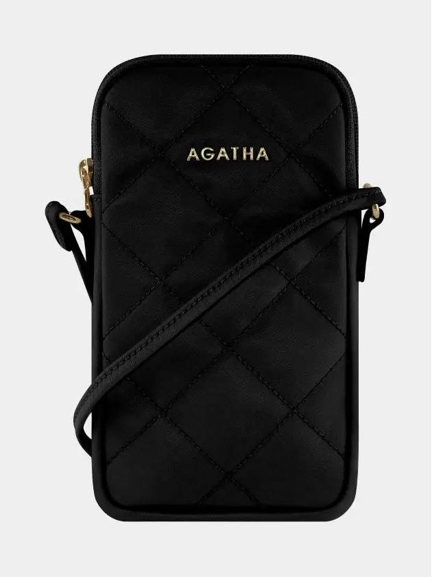 Quilted Mini Phone Cross Bag - AGATHA APPAREL - BALAAN 4