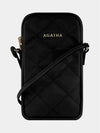 Quilted Mini Phone Cross Bag - AGATHA APPAREL - BALAAN 6